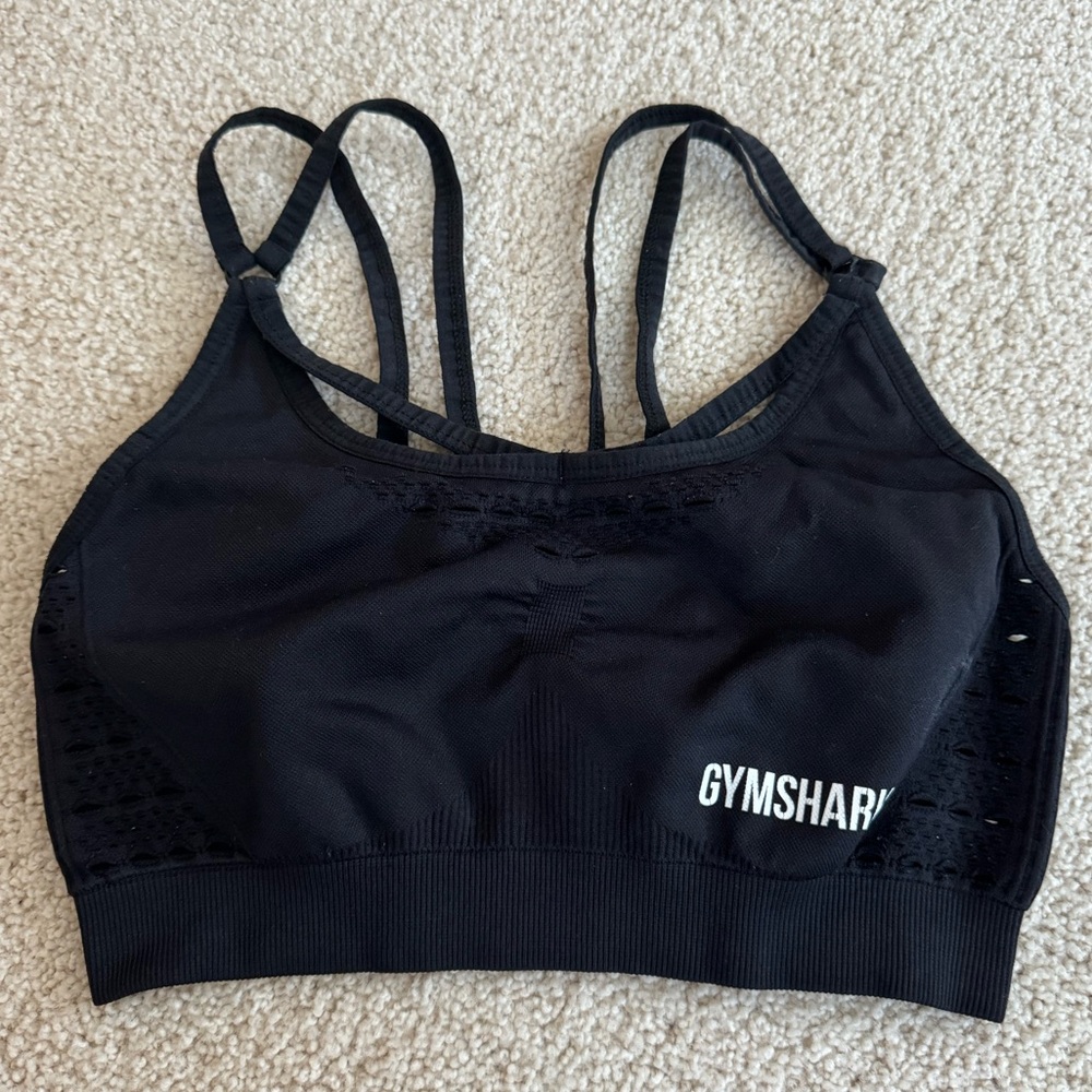 Gymshark black sports bra